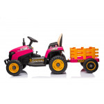 Elektrický traktor s vlečkou BBH-030 na diaľkové ovládanie 2,4G ružové